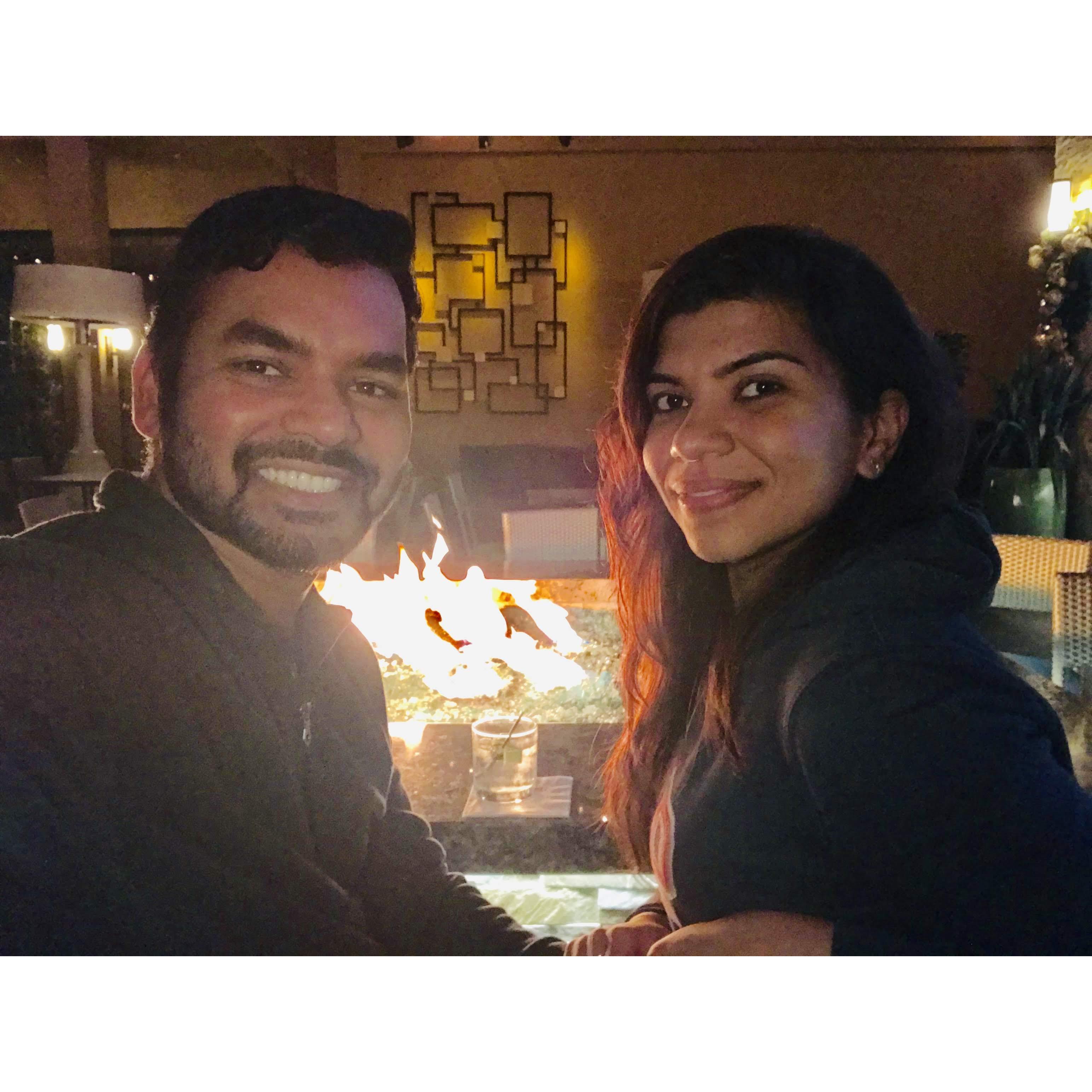 This picture was taken at Yukti's Bday eve. - San Diego, CA