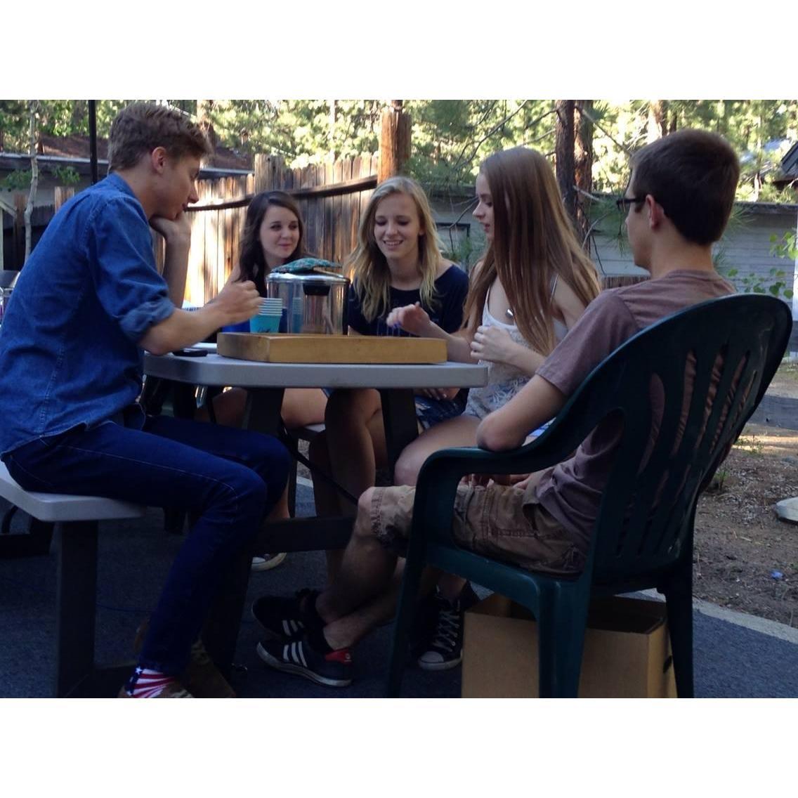 The only picture with the two of us in it from the summer where everything really started