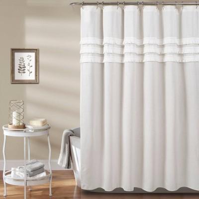 Ciel Tassel Shower Curtain - Lush Decor
