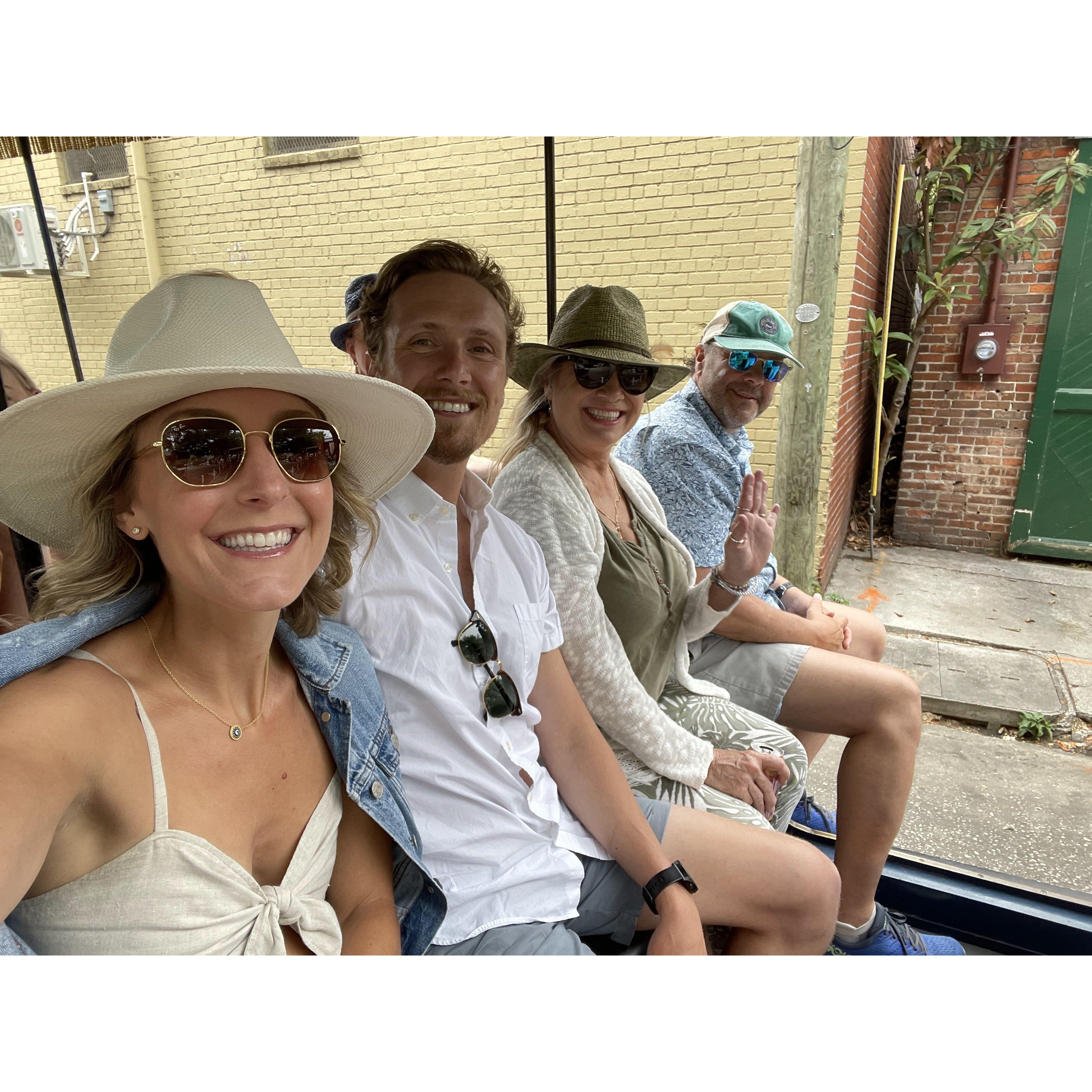 First time in Charleston visiting Dan's family on a carriage ride!