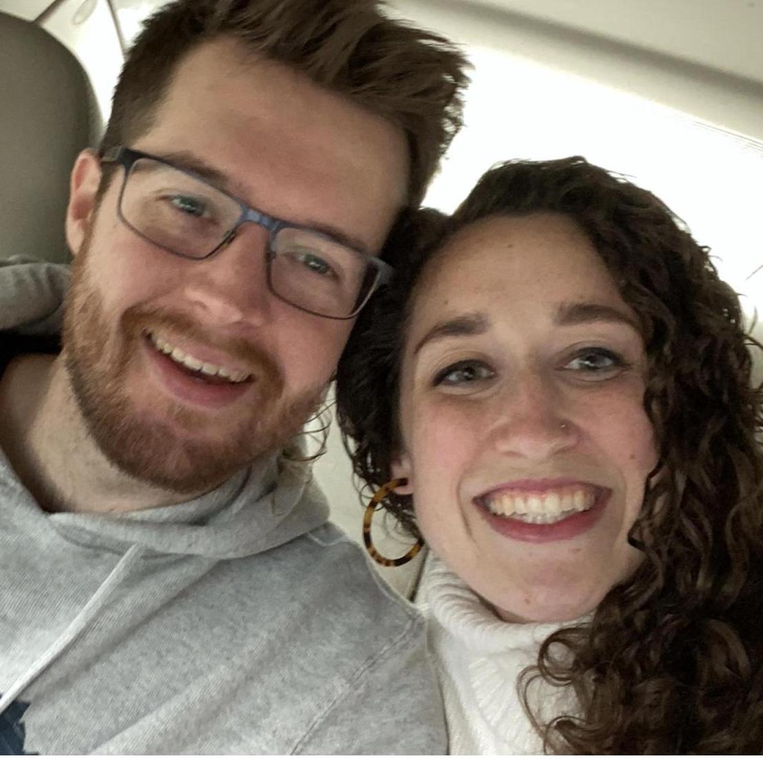 On our way to our first road trip together! Zach's family was staying in the Pigeon Forge/Gatlinburg area to celebrate his Grandma Parker's 80th birthday! (3/2020)