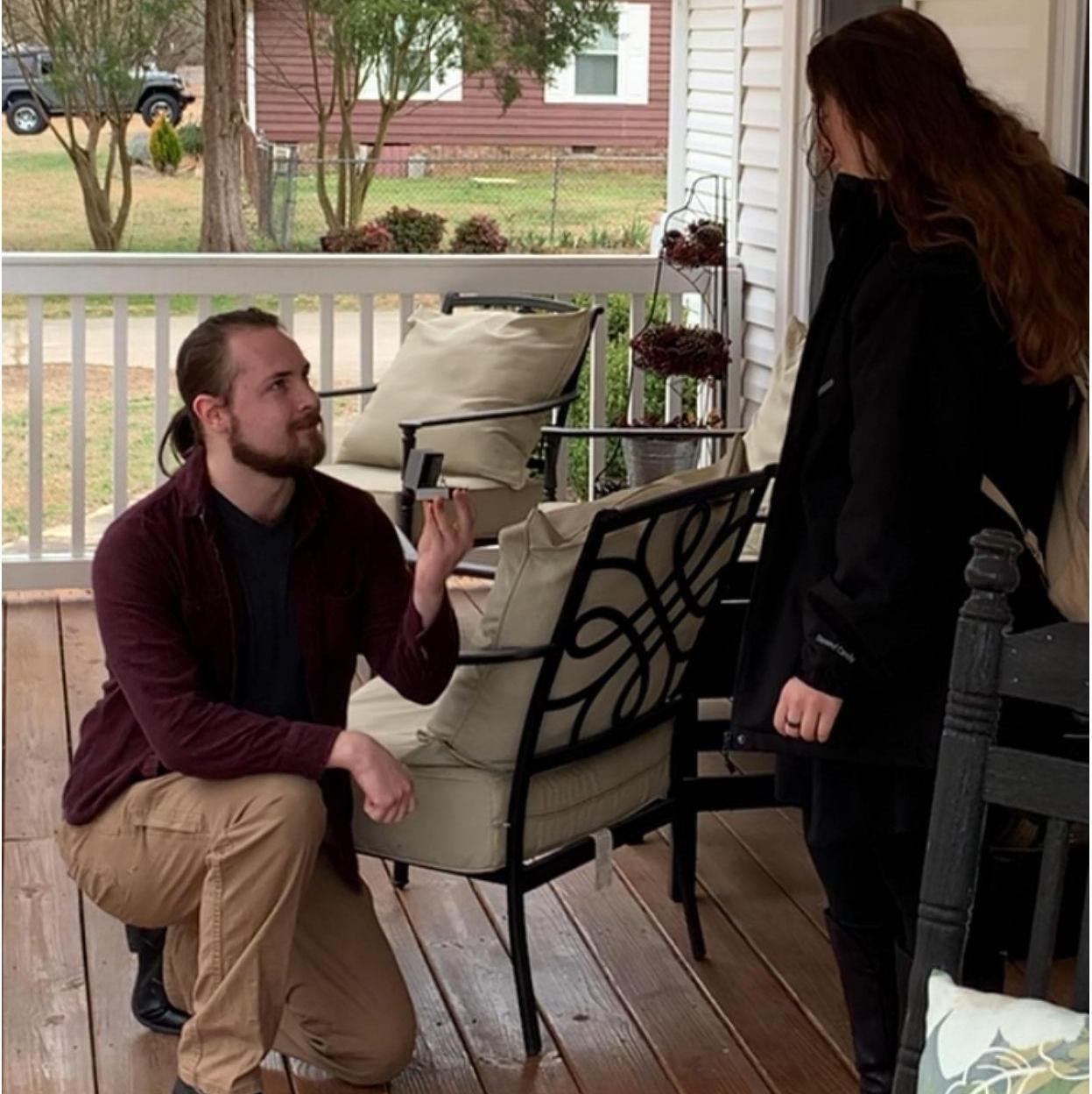 Blake's mom recorded our proposal, which allowed us to capture this wonderful moment.