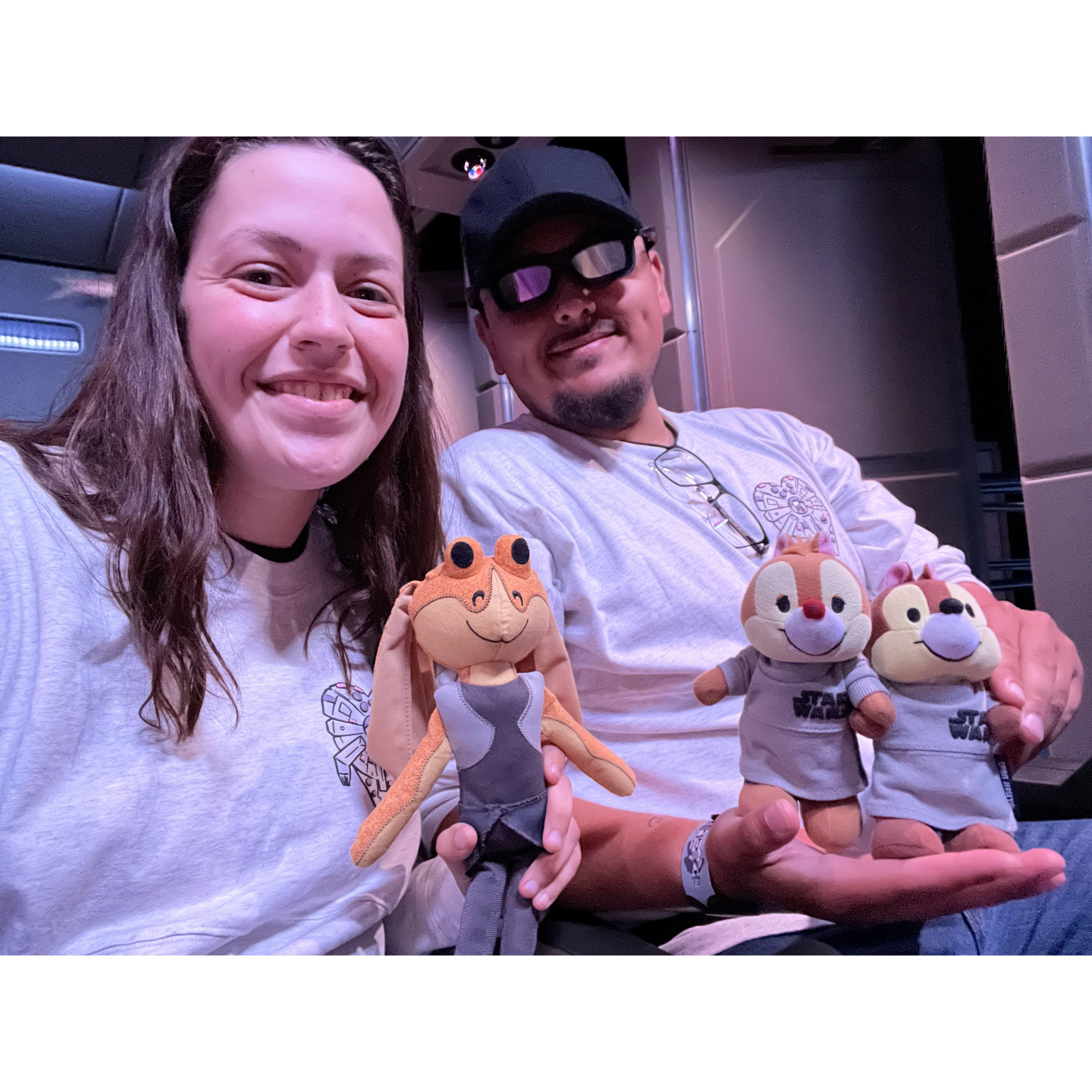 They really love going to Disneyland! It is one of their happy places!