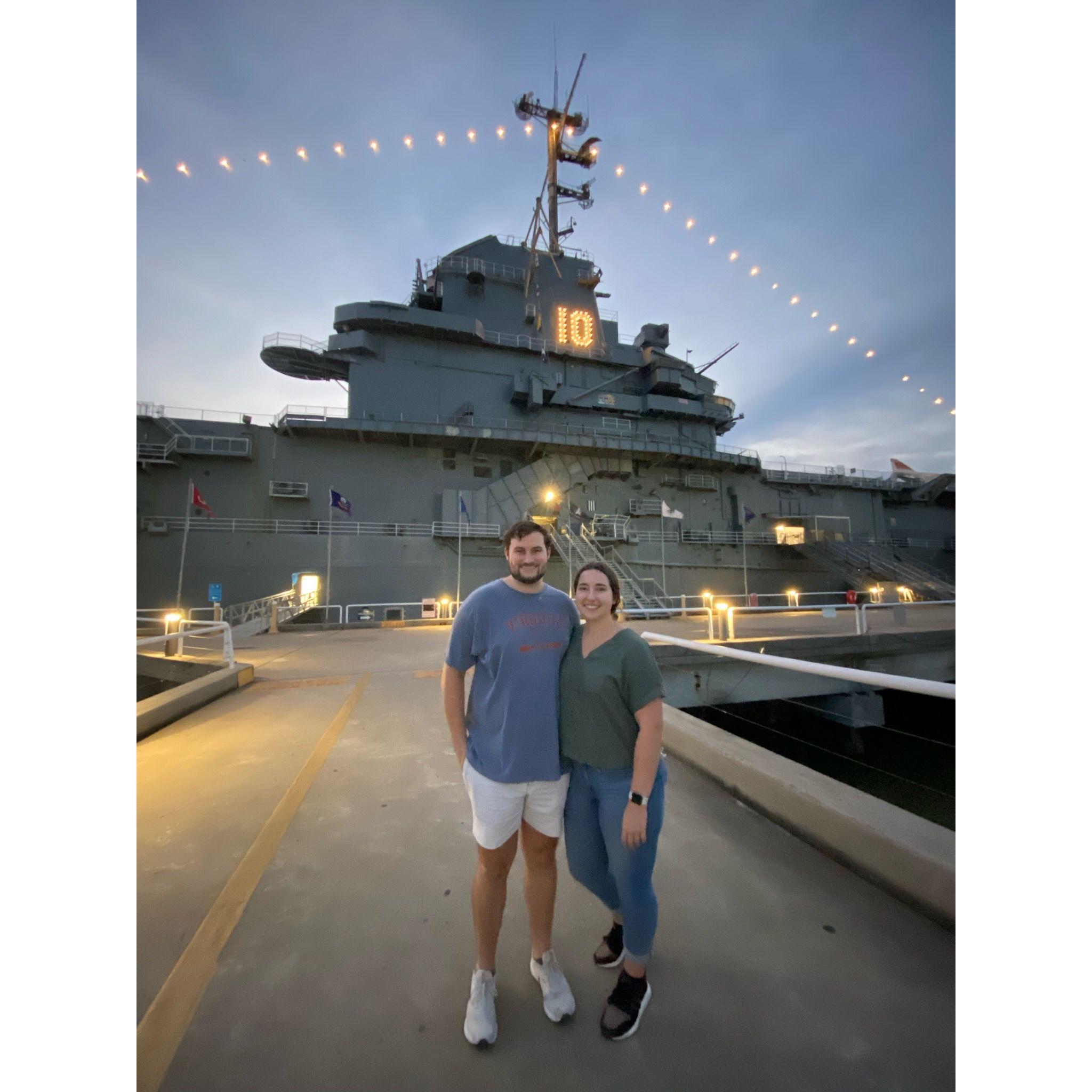 Our trip to Charleston where we took a "ghost tour" of the USS Yorktown, so Brett could see the aircraft carrier and I wouldn't be totally bored!