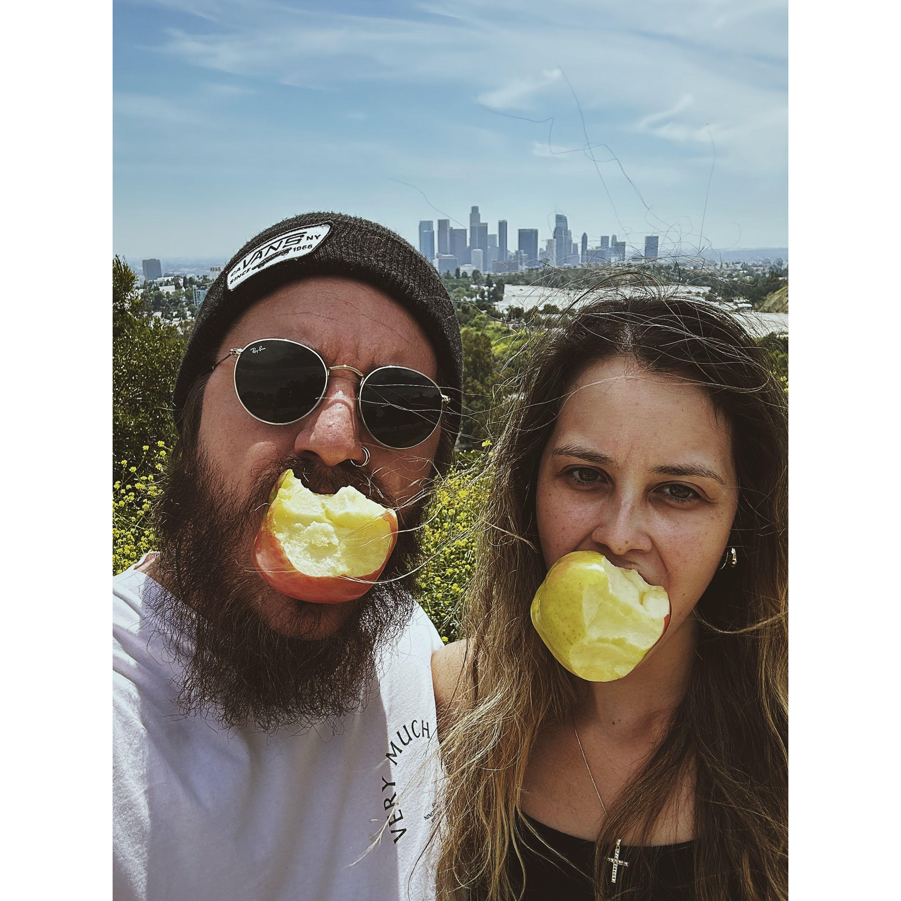 Alex had to take his apple photo