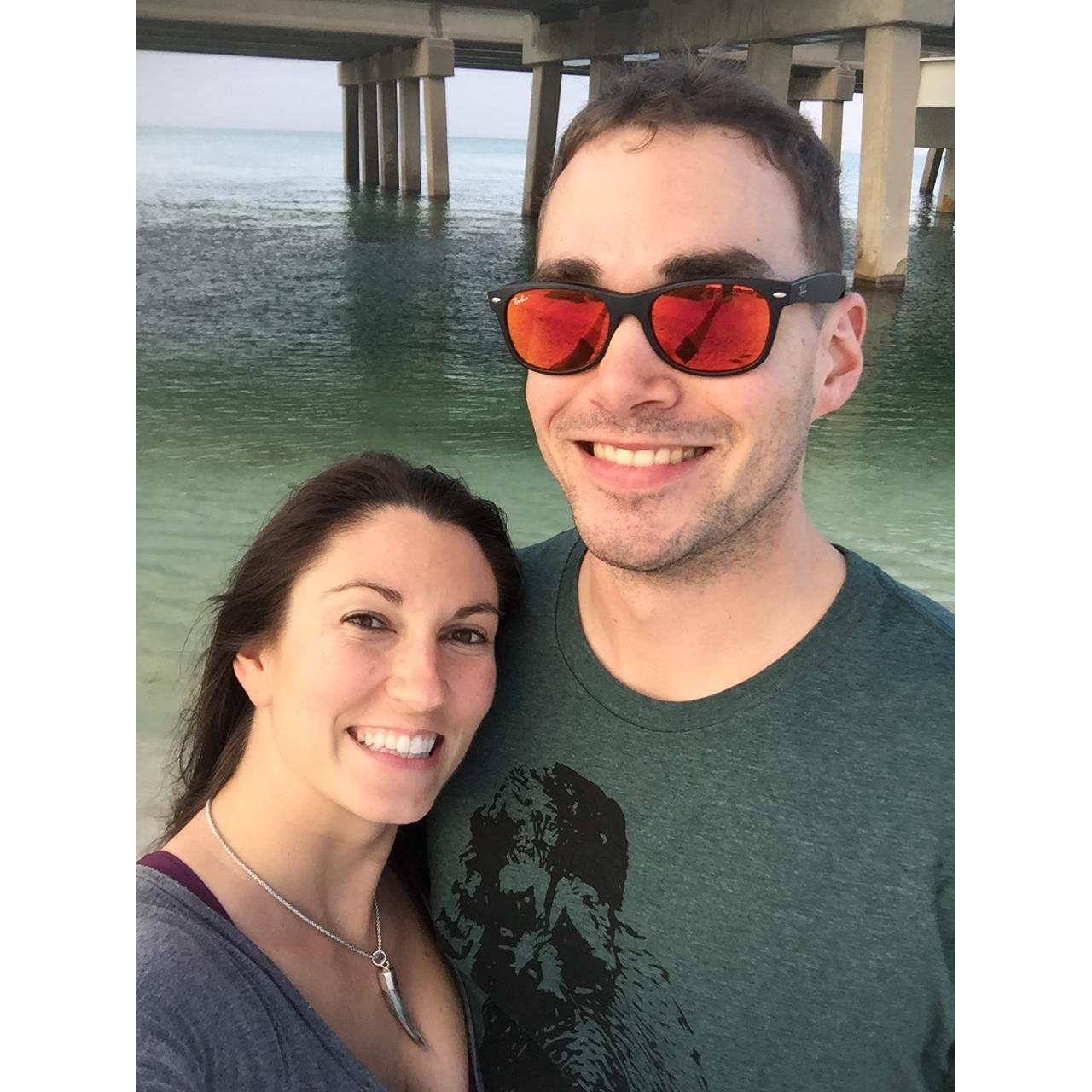 Ringing in our first Florida New Year with a chilly ocean swim in 2017