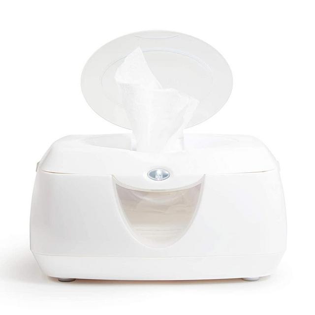 Munchkin Warm Glow Wipe Warmer, White & Green, 1 Count