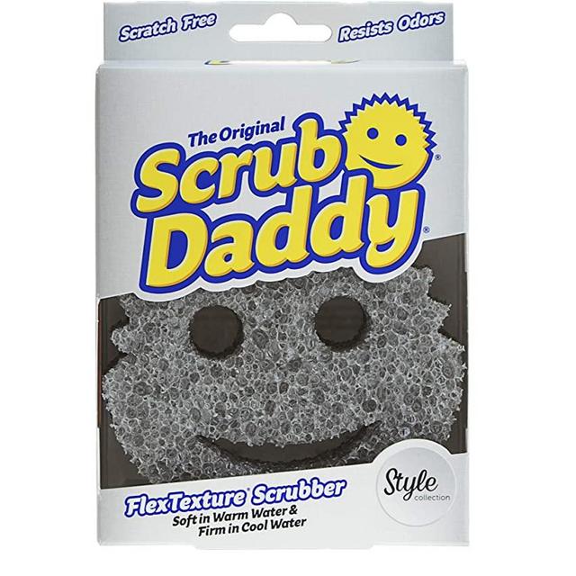 Scrub Daddy Sponge -Style Collection- Scratch-Free Scrubber for Dishes and Home, Odor Resistant, Soft in Warm Water, Firm in Cold, Deep Cleaning Kitchen and Bathroom, Dishwasher Safe, Multi-use, 1ct