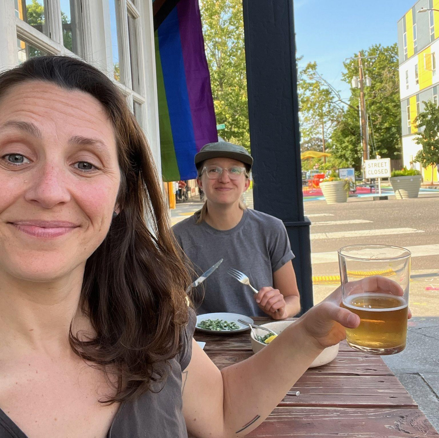 Chowing on our favorite plant based pop-up Plant Based Papi on a summer day in the neighborhood. Can't beat it. We love food, eat well and Kaitlin is a spectacular cook.