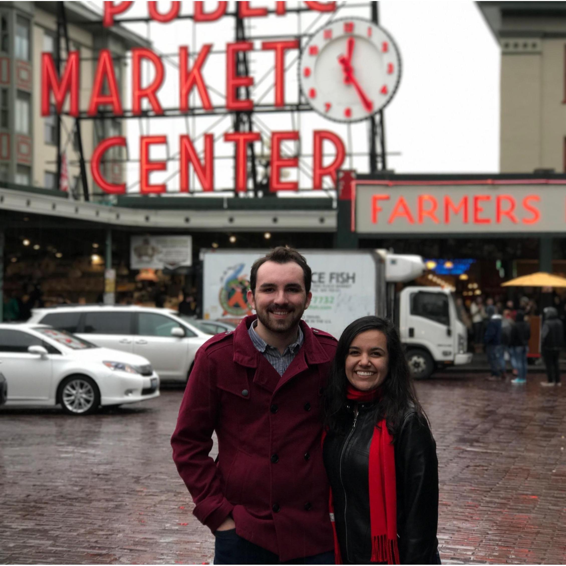 Touring our new city together before the move.
