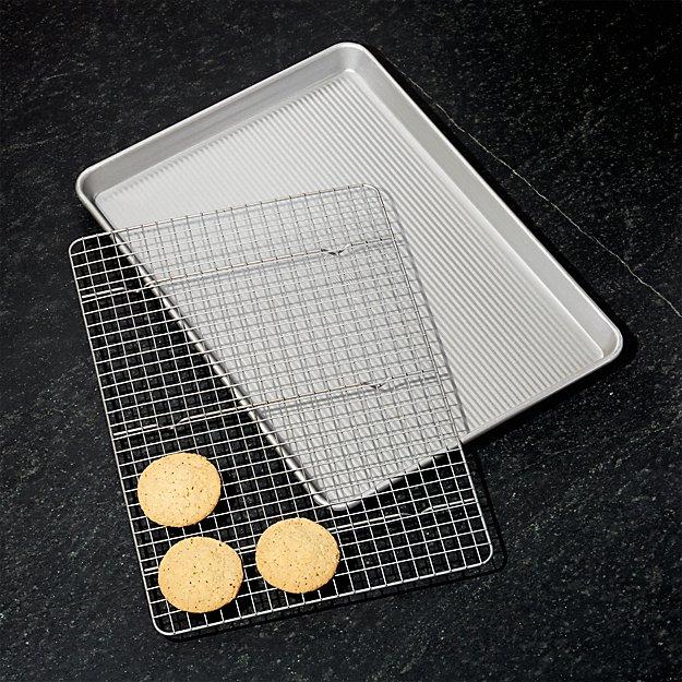 USA Half Cookie Sheet with Cooling Rack