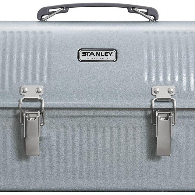 Stanley Classic Lunch Box 10 qt | Vintage Metal Lunchbox | Durable Meal Container with Handle and Latch | Stores Food, Drinks, Thermos, Water Bottle