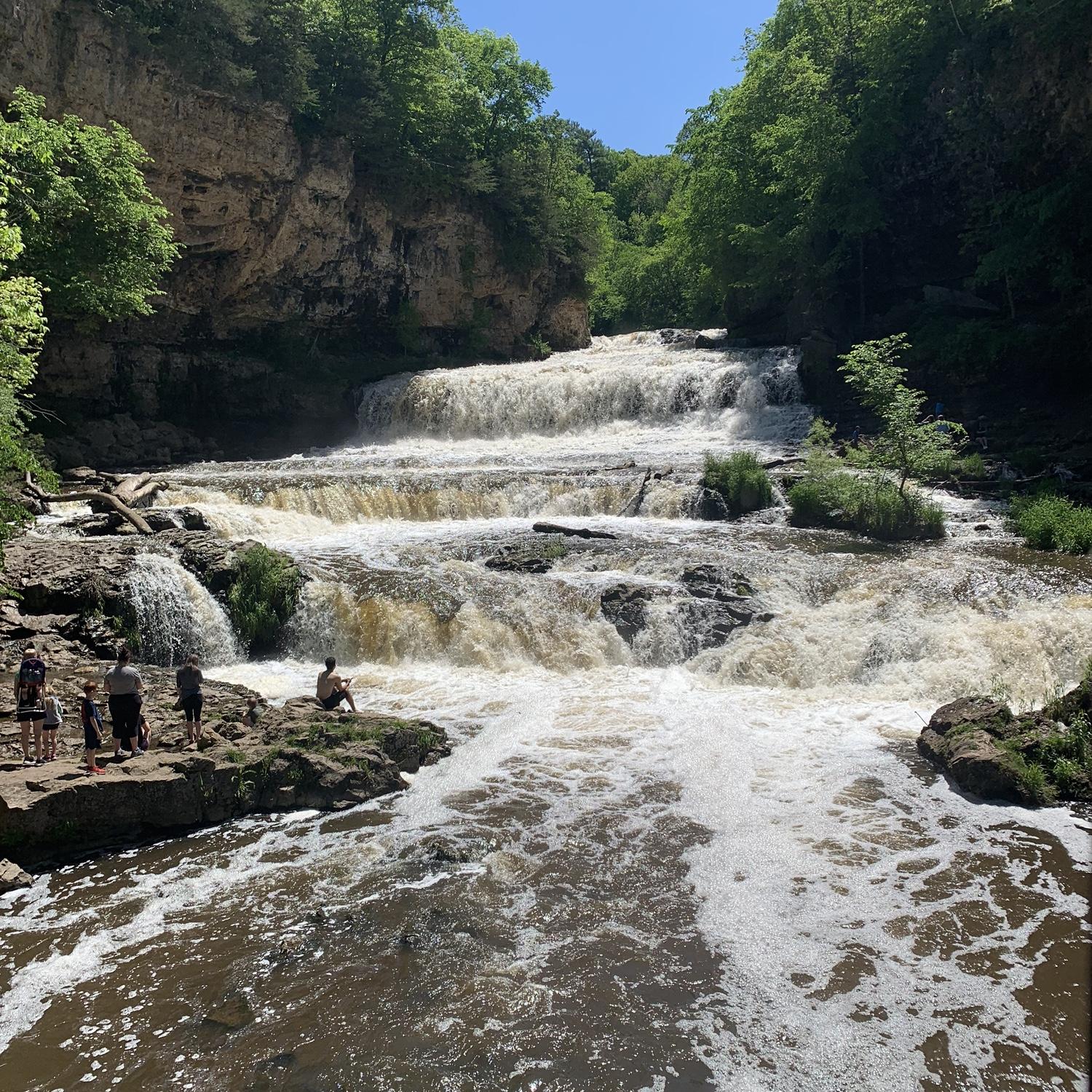 One of our first dates to Willow River Falls - who would’ve guessed that 5 and a half years later we would be back at this spot getting engaged!