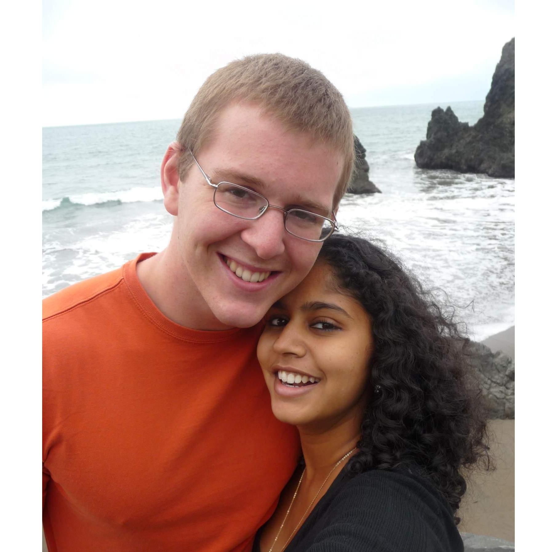 Muir Beach, CA, Aug 2011. By now, Scott and Debika were starting to realize that they were a little bit more than just friends.