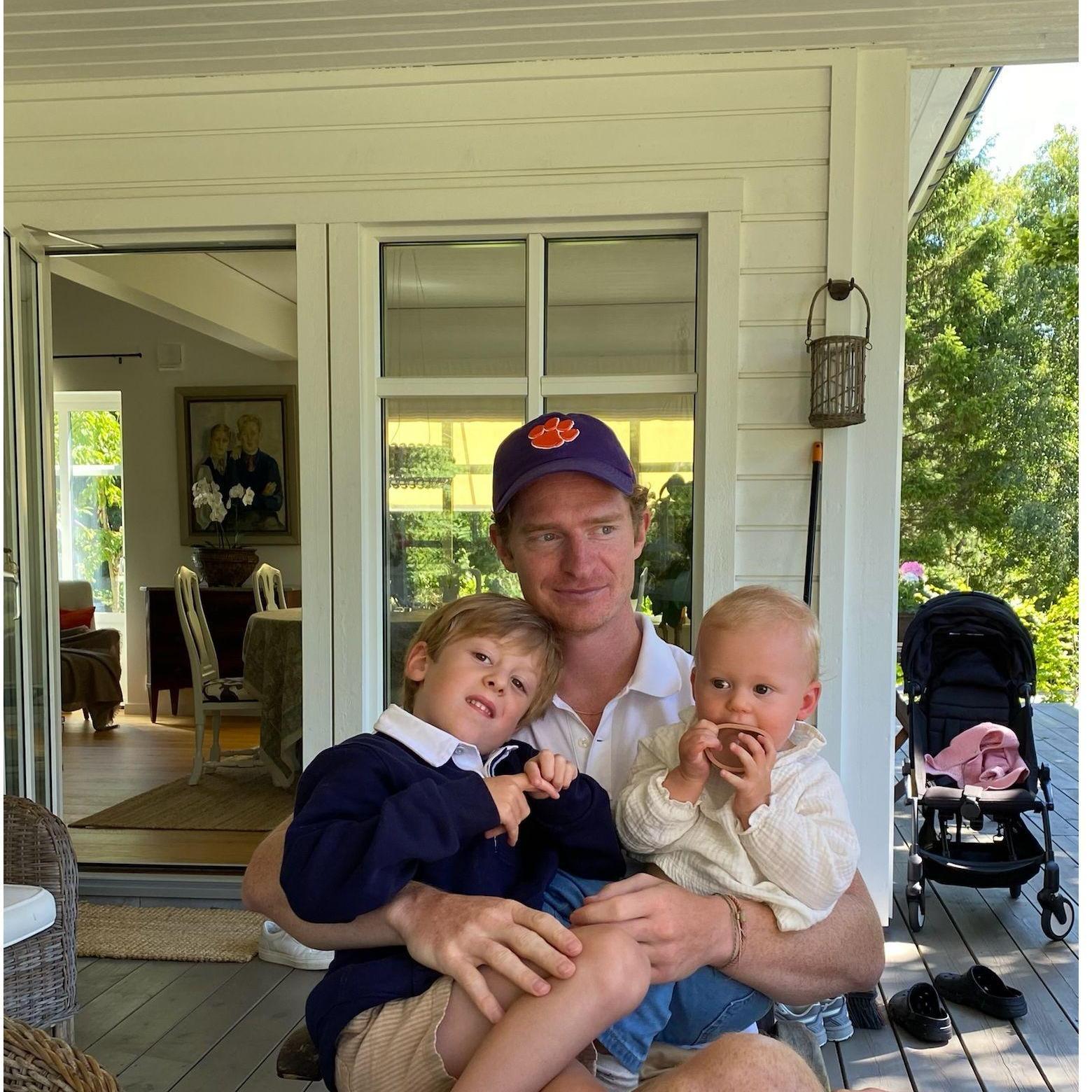 Viktor with niece and nephew Tom and Audrey