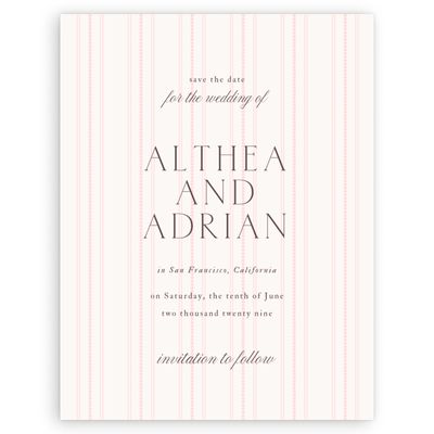 Light Pink Wedding Digital Save the Date - Sorrel Classic