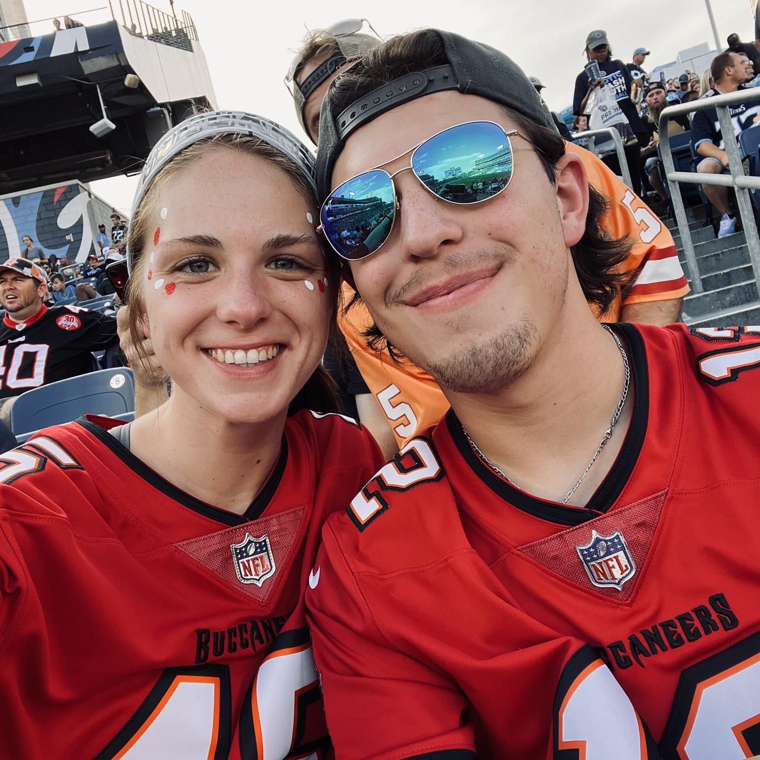 Tampa Bay game #2. It might have only been a pre-season game, but we had a blast!