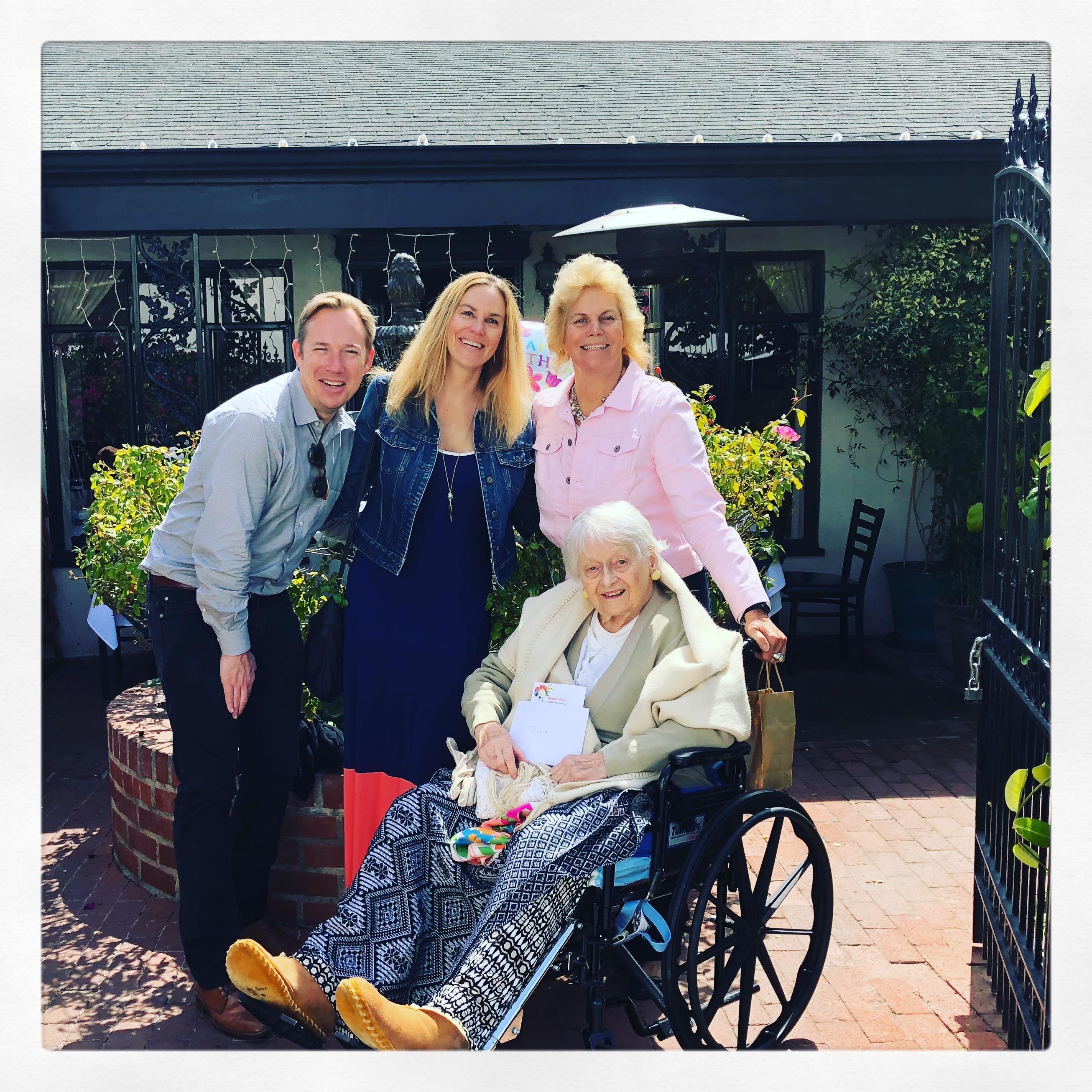 Our first time subjecting Ben to all three Allas at once! Her 98-year-old grandma's response to meeting Ben: "I think you chose very wisely."