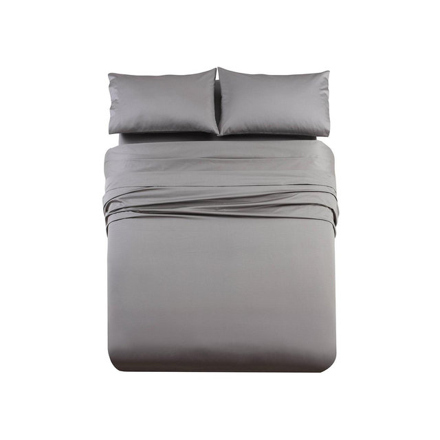 Egyptian Linens Extra Deep Pockets Heavyweight 1000 Thread Count Sheet Set Queen Gray