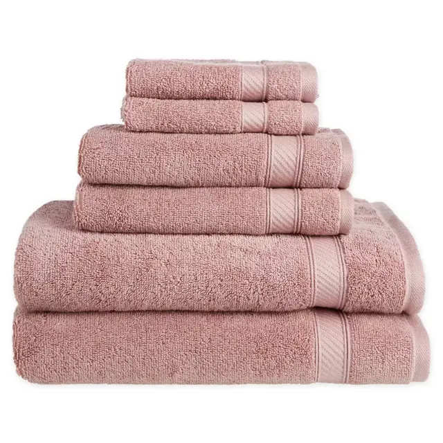 Nestwell™ Hygro Cotton Solid 6-Piece Towel Set in Fawn Mauve