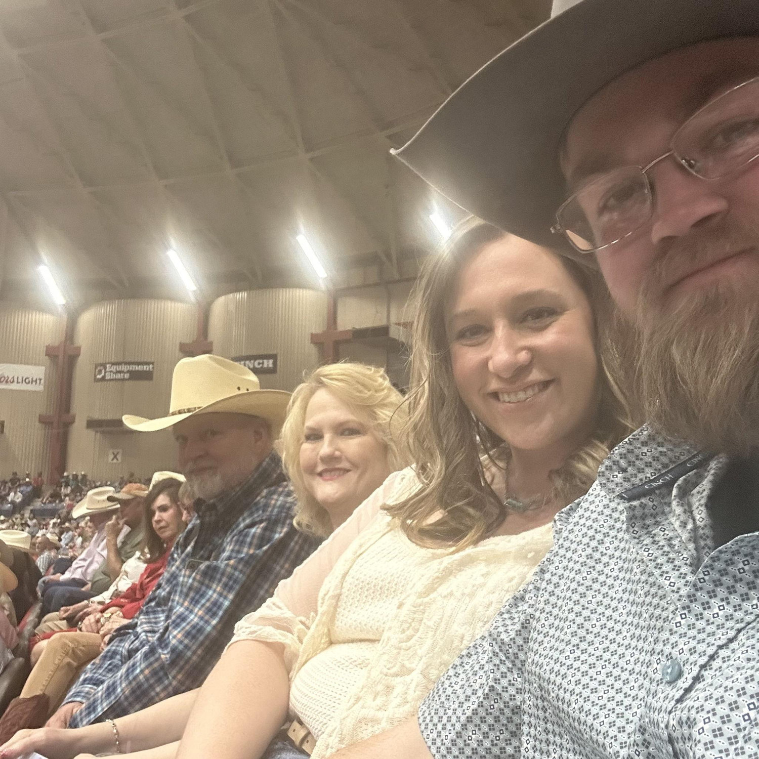 San Angelo Rodeo with Garretts parents