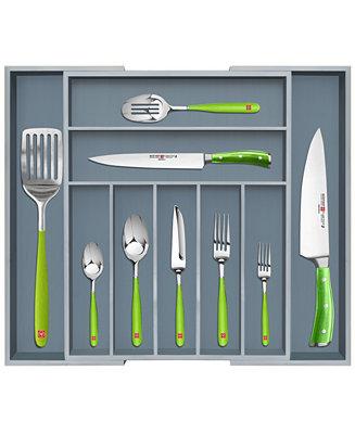 Royal Craft Wood Kitchen Drawer Organizer Expandable Organizer 9 Slot