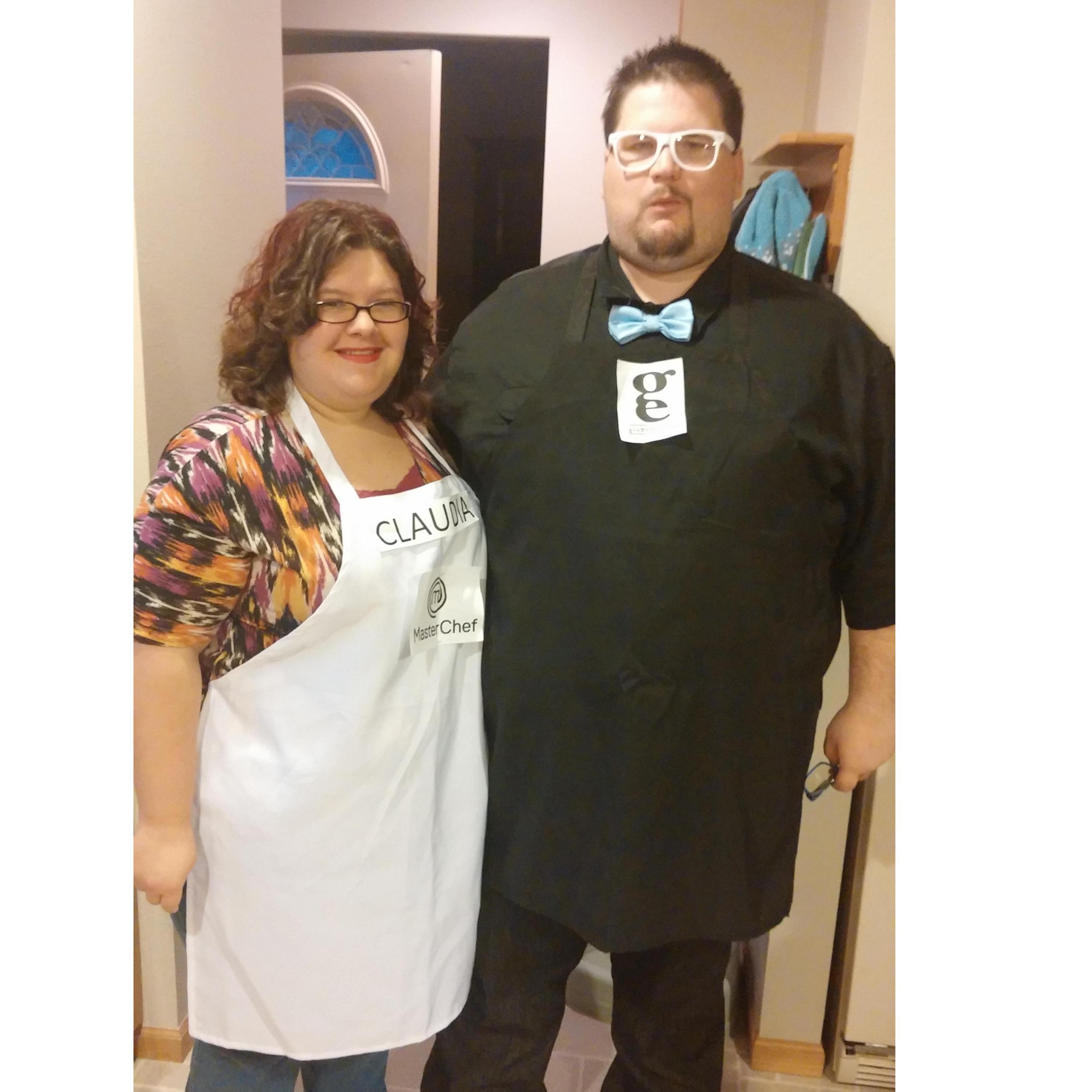 Couples costume! Claudia and Graham Elliot from Masterchef!