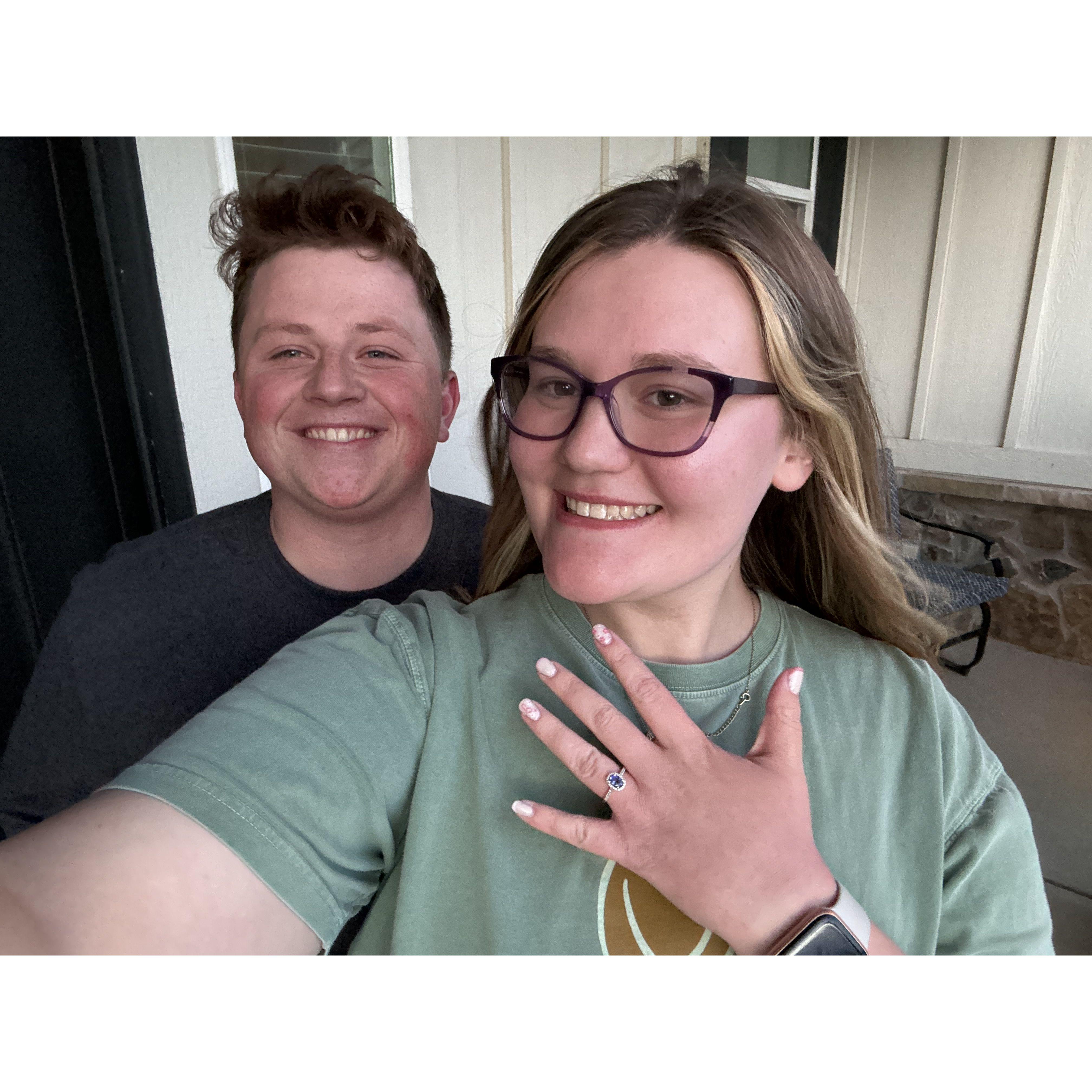 Right after Jack proposed!