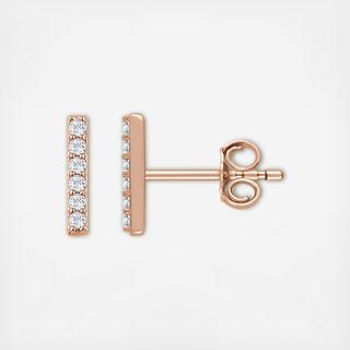 Vertical Diamond Earrings