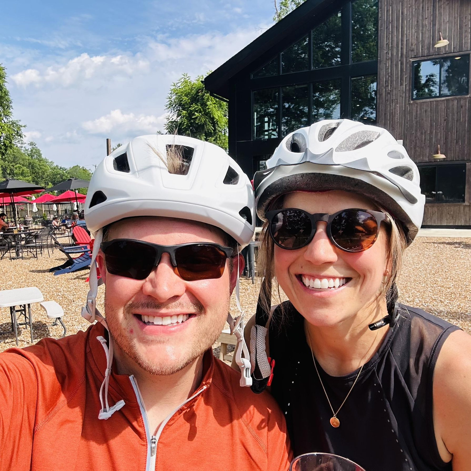 Bike Break at Miamiville Trailyard