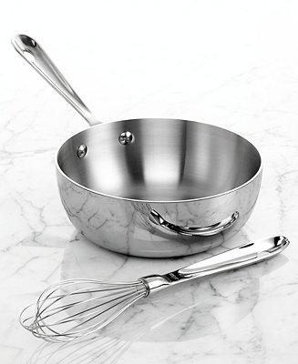 Stainless Steel 2 Qt. Saucier with Whisk