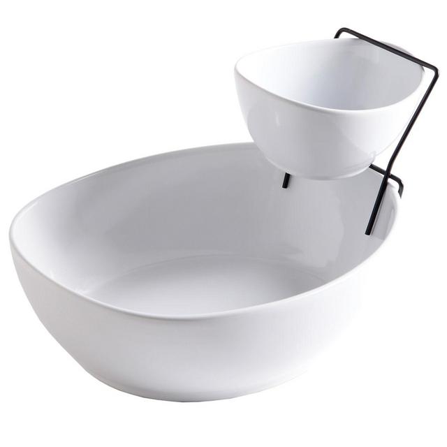 Chip and Raised Dip Bowl Serving Set