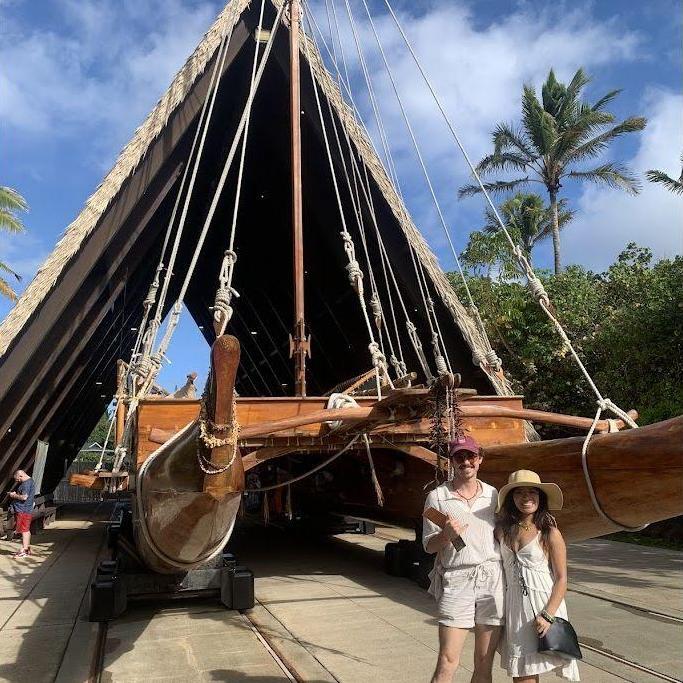 Aspen and Sarena at the Polynesian Cultural Center in Hawaii!!