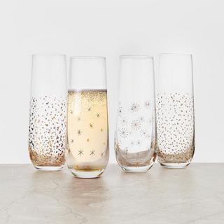 Party Stemless Champagne Flute, Set of 4