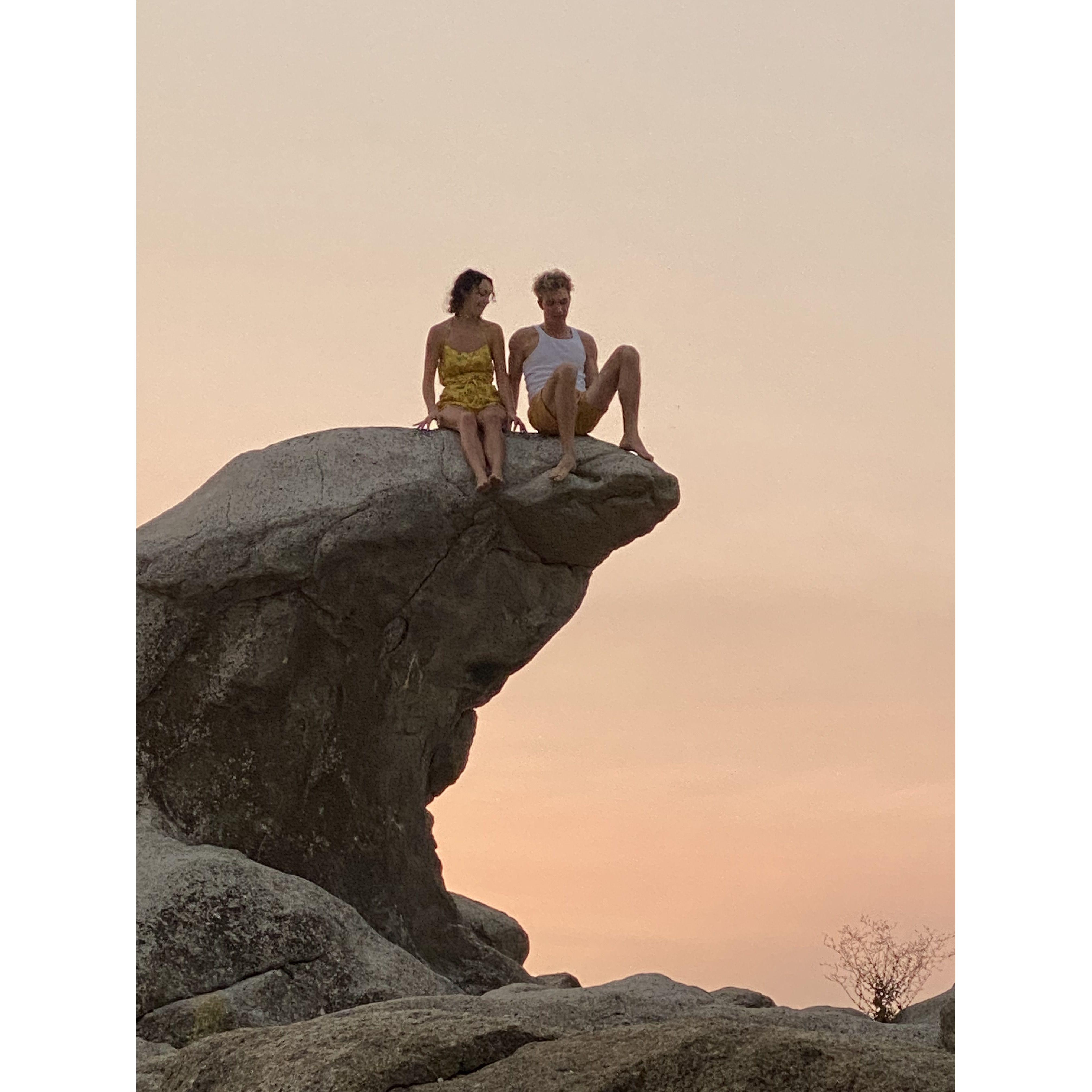 Climbing rocks per usual!