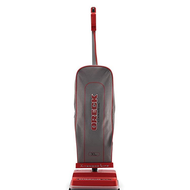 Oreck Commercial Upright Bagged Vacuum Cleaner, Lightweight, 40ft Power Cord, U2000R1, Grey/Red