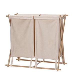Collapsible Double X-Frame Laundry Hamper Sorter