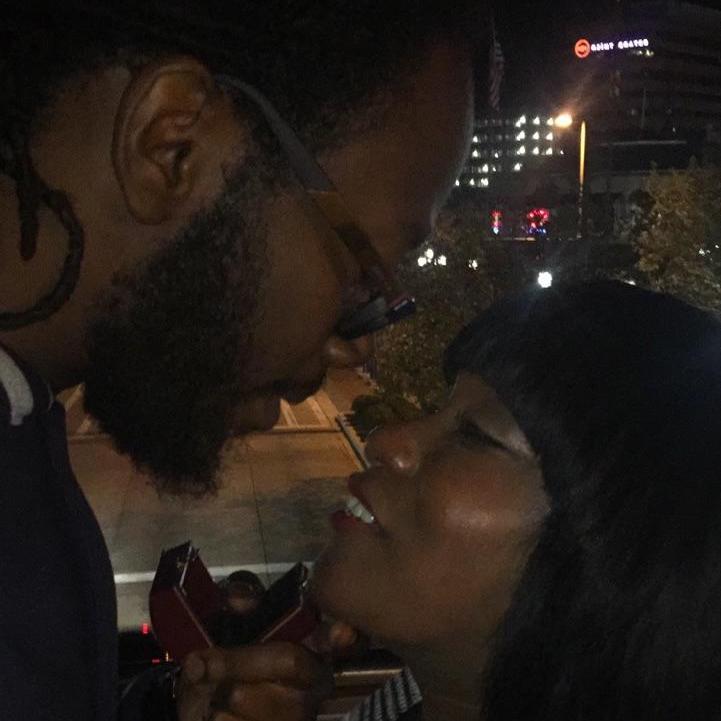 The moment after he proposed and I was  still in shock
