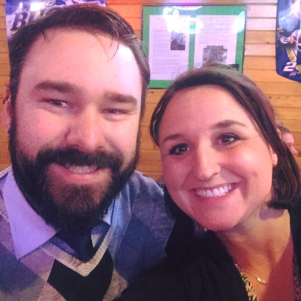 This is taken at Judy's, a local bar we went to on our first date. This picture is special because the following morning, we exchanged 'I love you's' for the first time. :)
