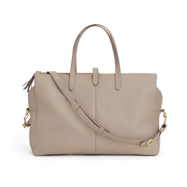 Leather Triple Zipper Weekender