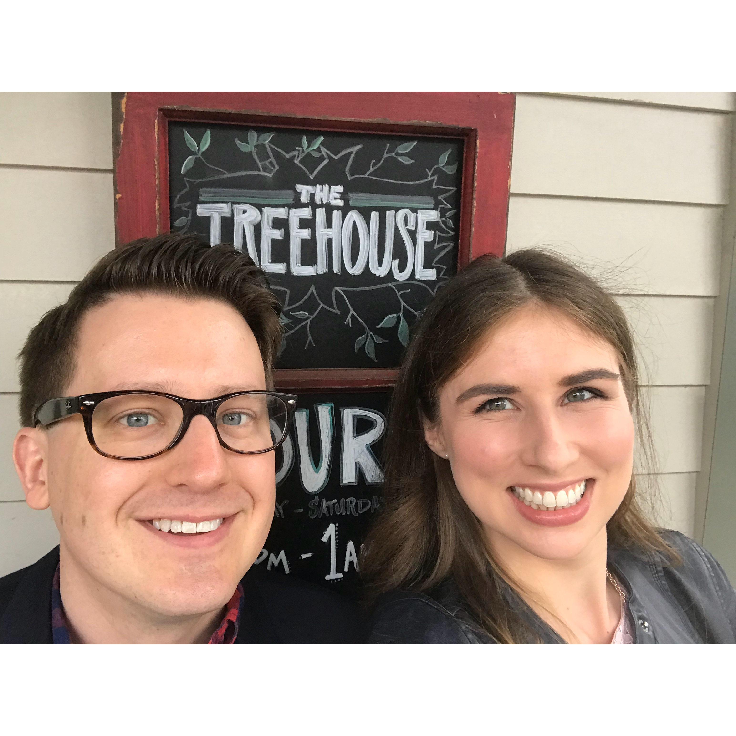 Stop #2: Our first date at The Treehouse Restaurant in East Nashville.