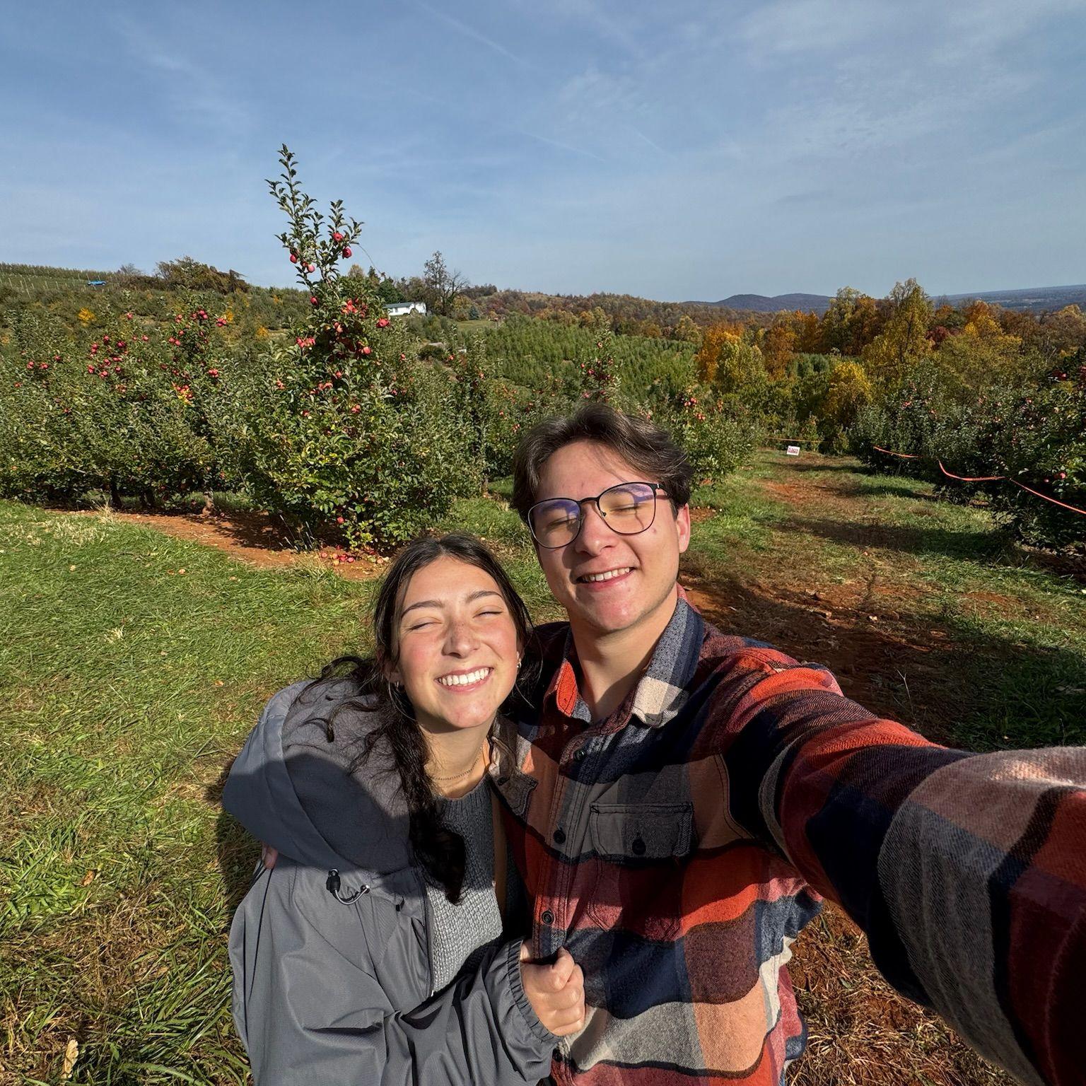 Apple-picking date in Charlottesville, VA