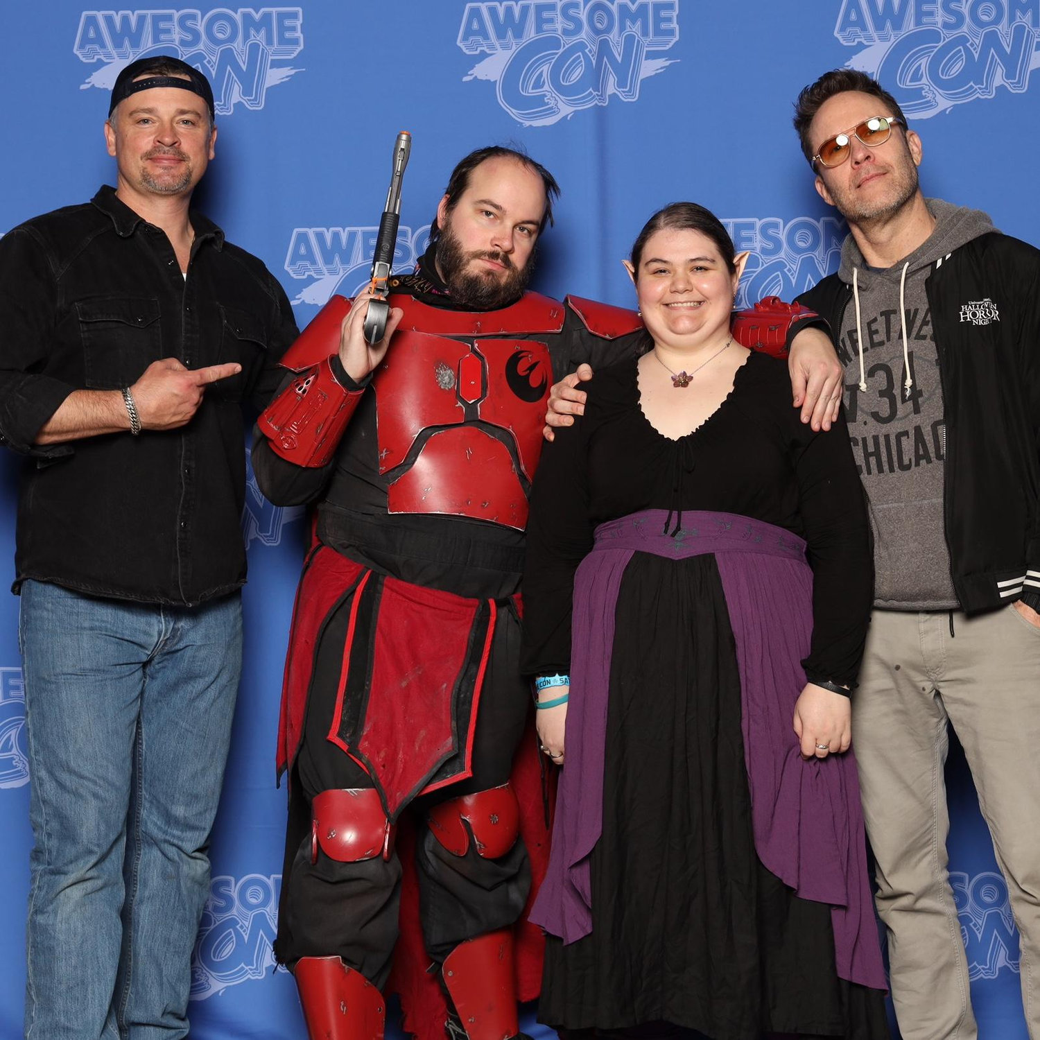 We met Clark Kent and Lex Luther!!