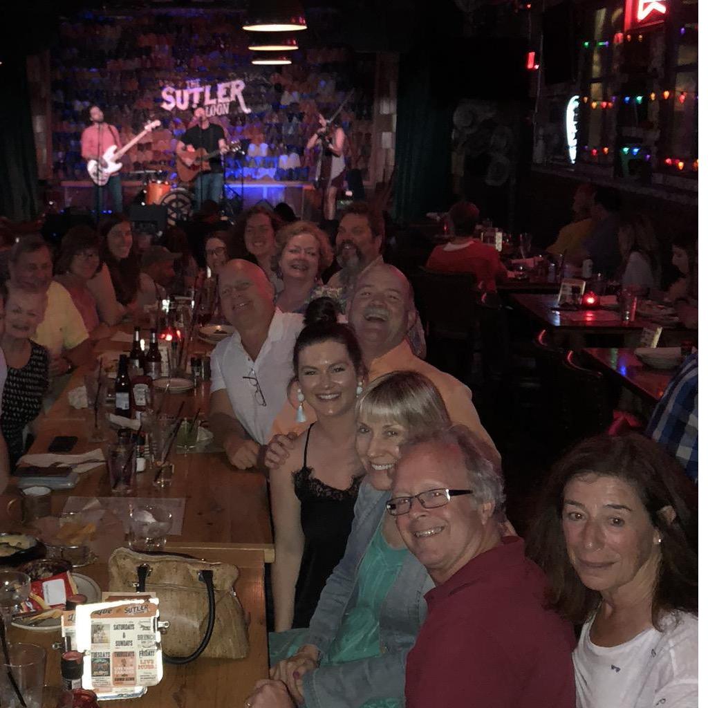 Dark photo, but good times watching Parker at The Sutler Saloon