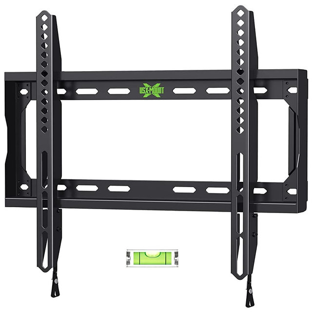 USX MOUNT Fixed TV Wall Mount with Low Profile for Most 26-55 Inch LED, LCD and Flat Screen TVs, TV Mount Bracket with VESA Up to 400x400mm and Weight Capacity 99lbs,and Space Saving TV Bracket