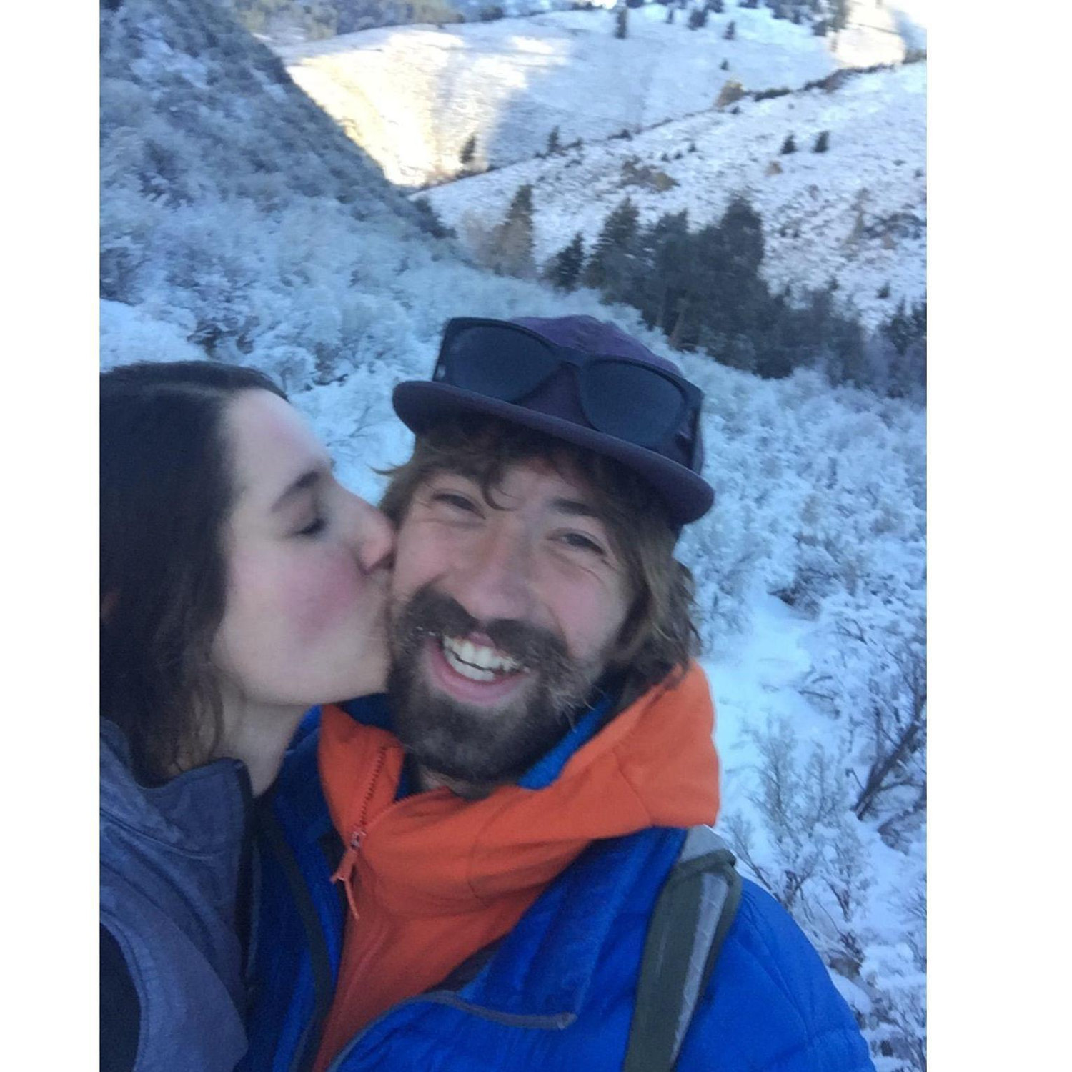 Our first hot springs trip together - hiking to Gold Bug
