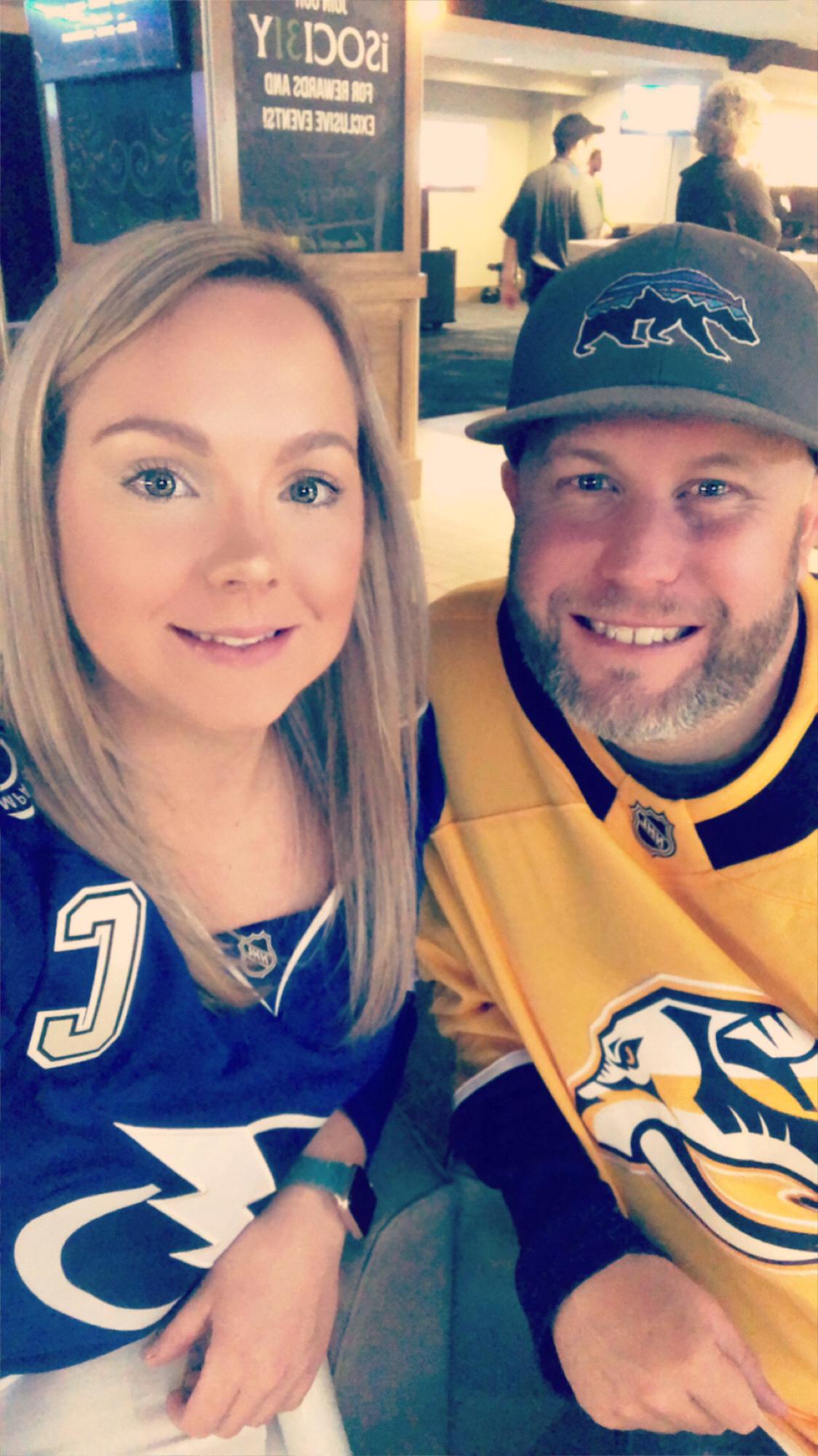 Amalie arena Tampa Bay Lightning vs. Nashville Predators game hockey game