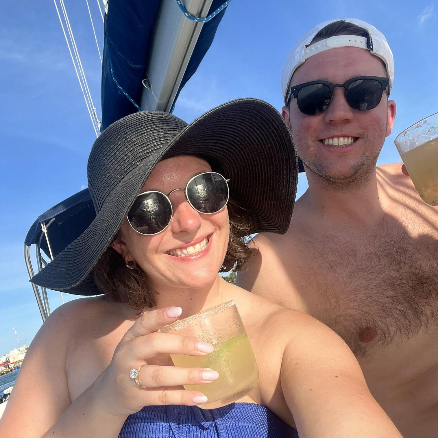 Margaritas on a boat - can't be beat