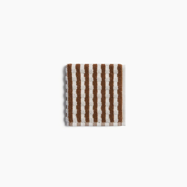 Terry Check Washcloth Pecan - Parachute for Target