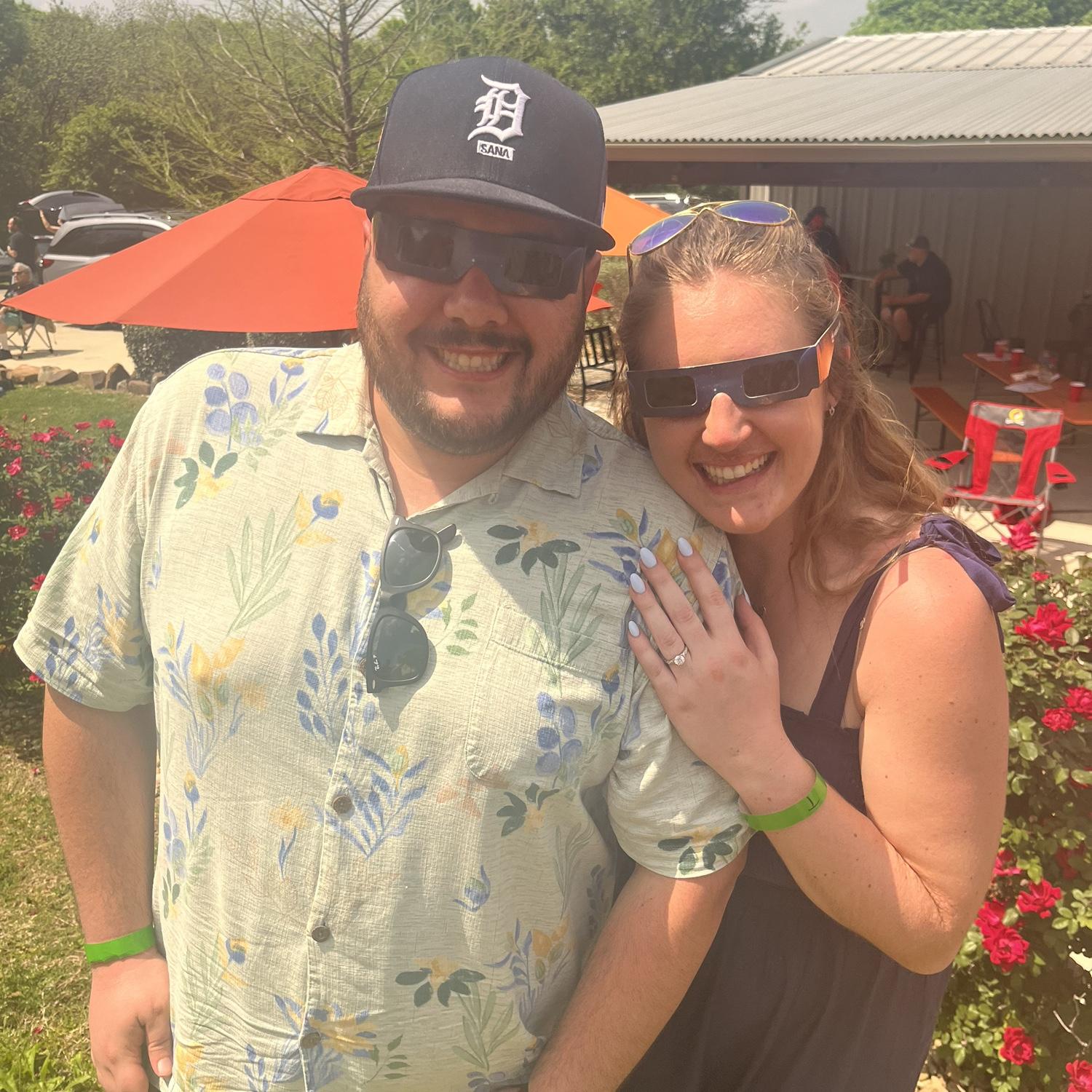 An eclipse and an Engagement! At Sugar Ridge Winery in Bristol, TX